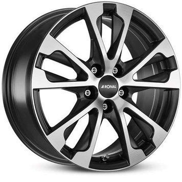 RONAL R61 (R17 W7,5 PCD5x108 ET55 DIA63,4) JETBLACK-MATT-FRONTKOPIERT 4053881153651 фото